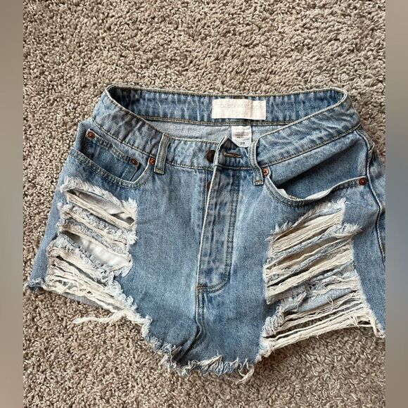 naked wardrobe Pants - NWOT Naked Wardrobe Distressed Jean Shorts